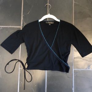 Nicole Miller Collection wrap top, size S